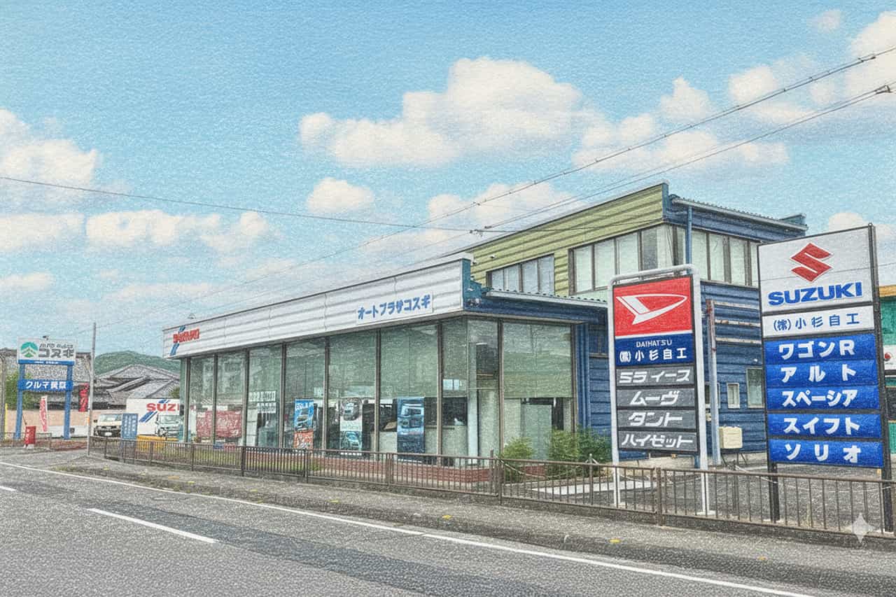 小杉自工の外観のイラスト